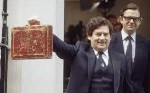 Nigel Lawson presenting a budget
